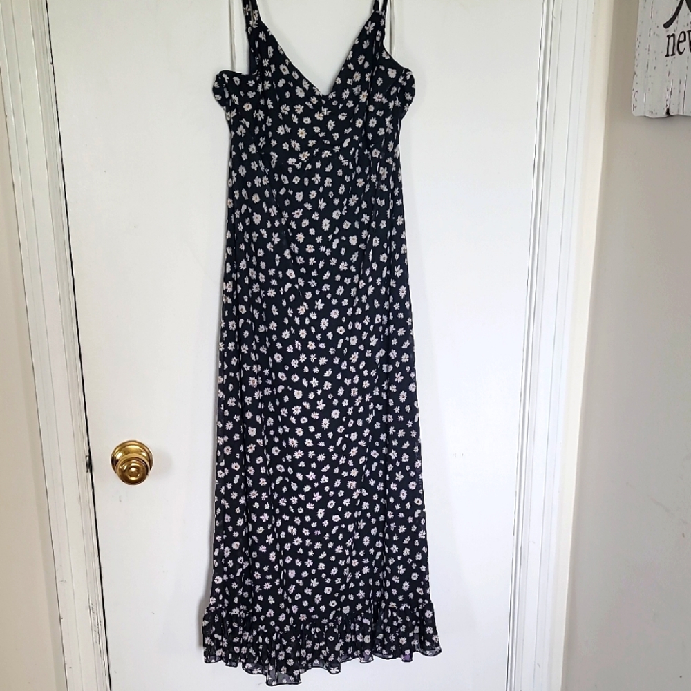 Floral Black Maxi Dress